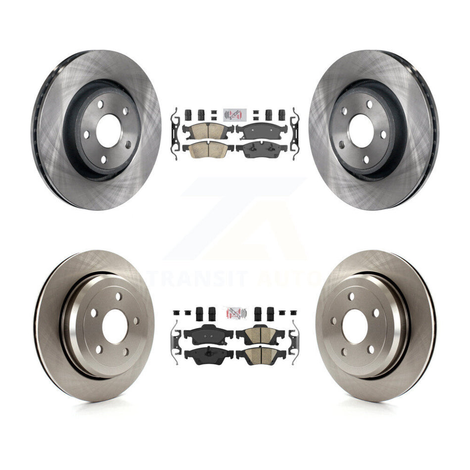 Front Rear Ceramic Pad Brake Rotor Kit For Jeep Grand Cherokee WK With Vented Rotors K8A-101874