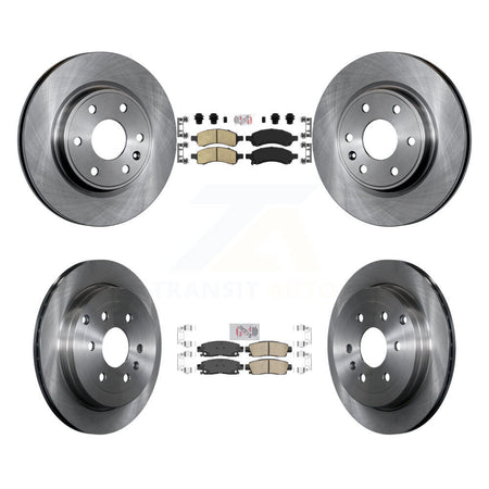 Front Rear Ceramic Pad & Brake Rotors Kit For GMC Acadia Buick Enclave Chevrolet Traverse K8A-101879