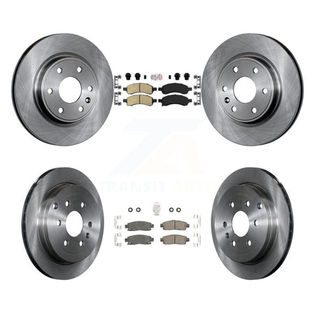 Front Rear Ceramic Pad & Brake Rotors Kit For GMC Acadia Buick Enclave Chevrolet Traverse K8A-101880
