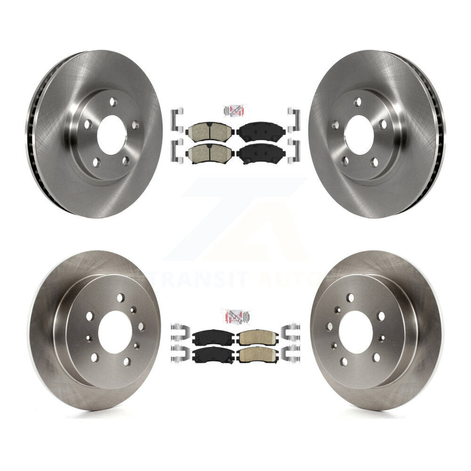 Front Rear Ceramic Pad & Disc Brake Rotor Kit For Chevrolet Impala Monte Carlo Oldsmobile K8A-101883