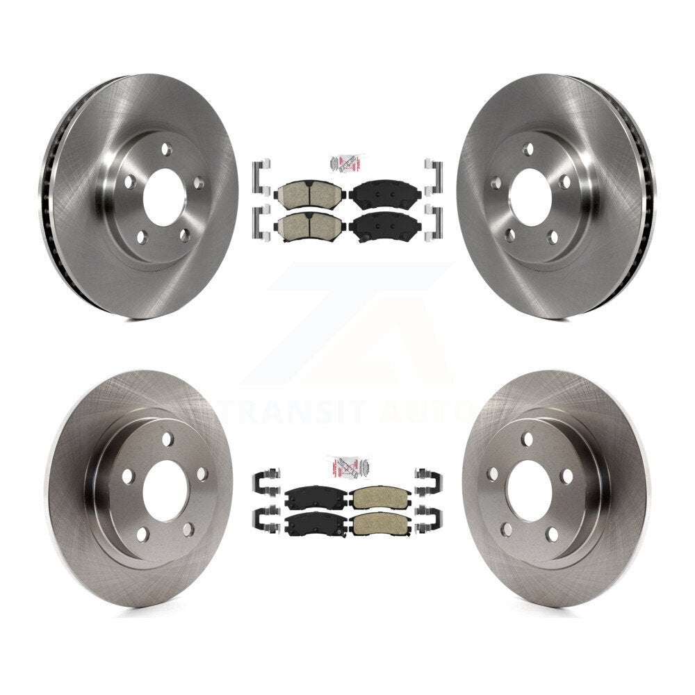 Front Ceramic Rear Semi-Metallic Pad Brake Rotor Kit For Buick LeSabre Pontiac Bonneville K8A-101885