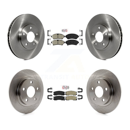 Front Ceramic Rear Semi-Metallic Pad Brake Rotor Kit For Buick LeSabre Pontiac Bonneville K8A-101885