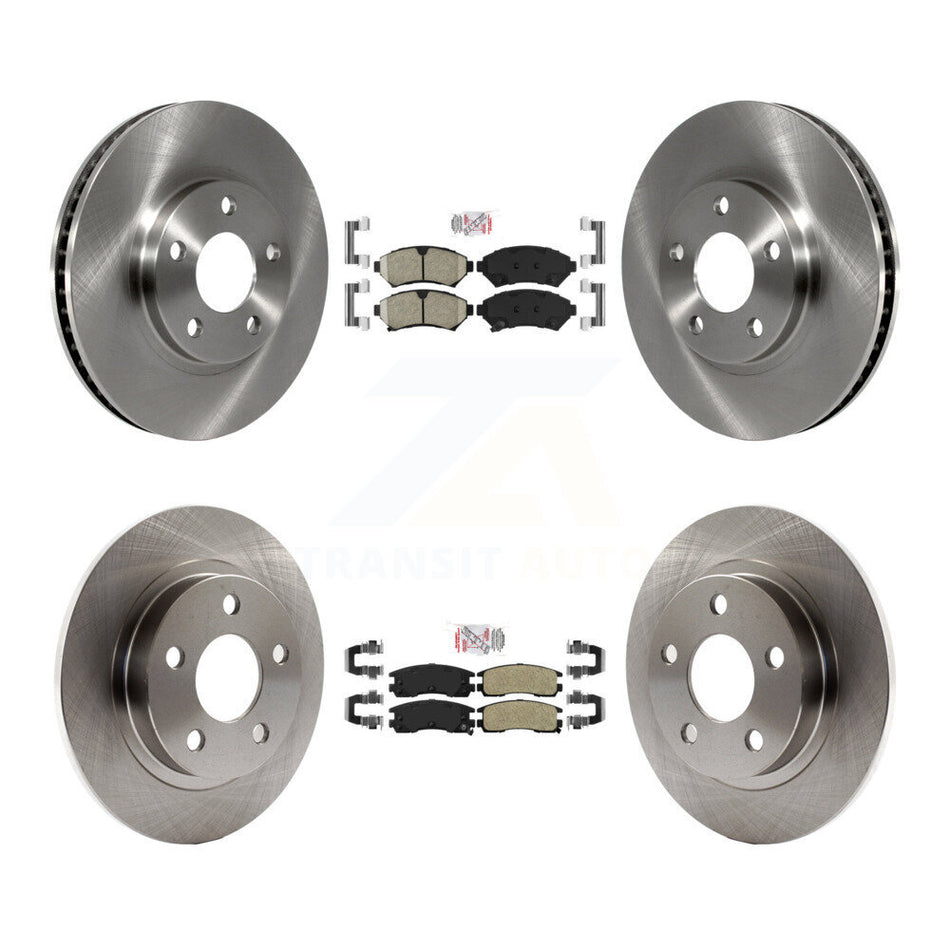 Front Ceramic Rear Semi-Metallic Pad Brake Rotor Kit For Buick LeSabre Pontiac Bonneville K8A-101885