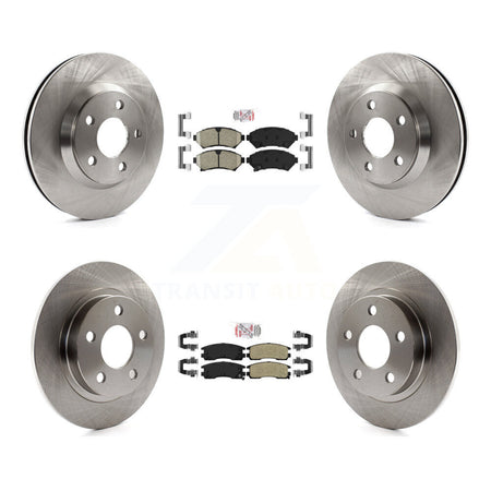 Front Ceramic Rear Semi-Metallic Pad Brake Rotor Kit For Buick LeSabre Pontiac Bonneville K8A-101888