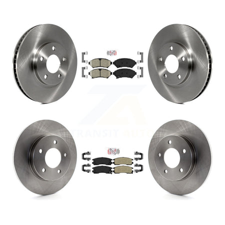 Front Ceramic Rear Semi-Metallic Pad Disc Brake Rotor Kit For Cadillac DeVille Buick Park K8A-101889