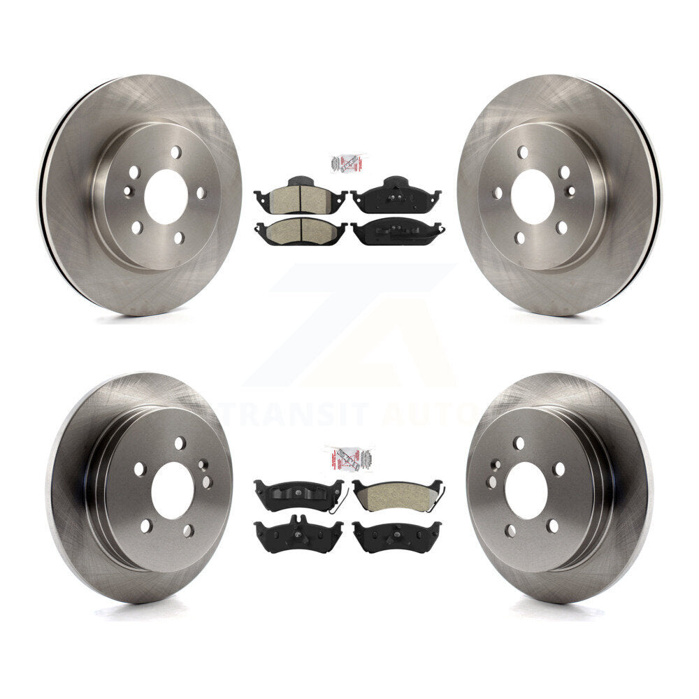 Front Rear Semi-Metallic Pad And Disc Brake Rotor Kit For Mercedes-Benz ML320 ML350 ML430 K8A-101891