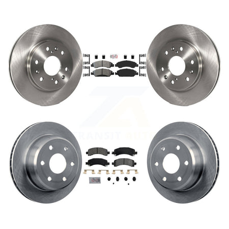 Front Rear Semi-Metallic Pad & Disc Brake Rotor Kit For Chevrolet Express 1500 GMC Savana K8A-101894