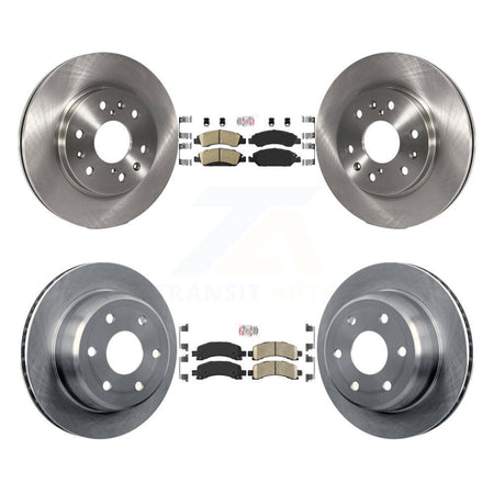 Front Rear Ceramic Pad & Brake Rotors Kit For 2009-2014 Chevrolet Express 1500 GMC Savana K8A-101895