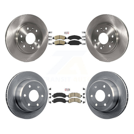 Front Rear Ceramic Pad & Brake Rotors Kit For 2009-2014 Chevrolet Express 1500 GMC Savana K8A-101897