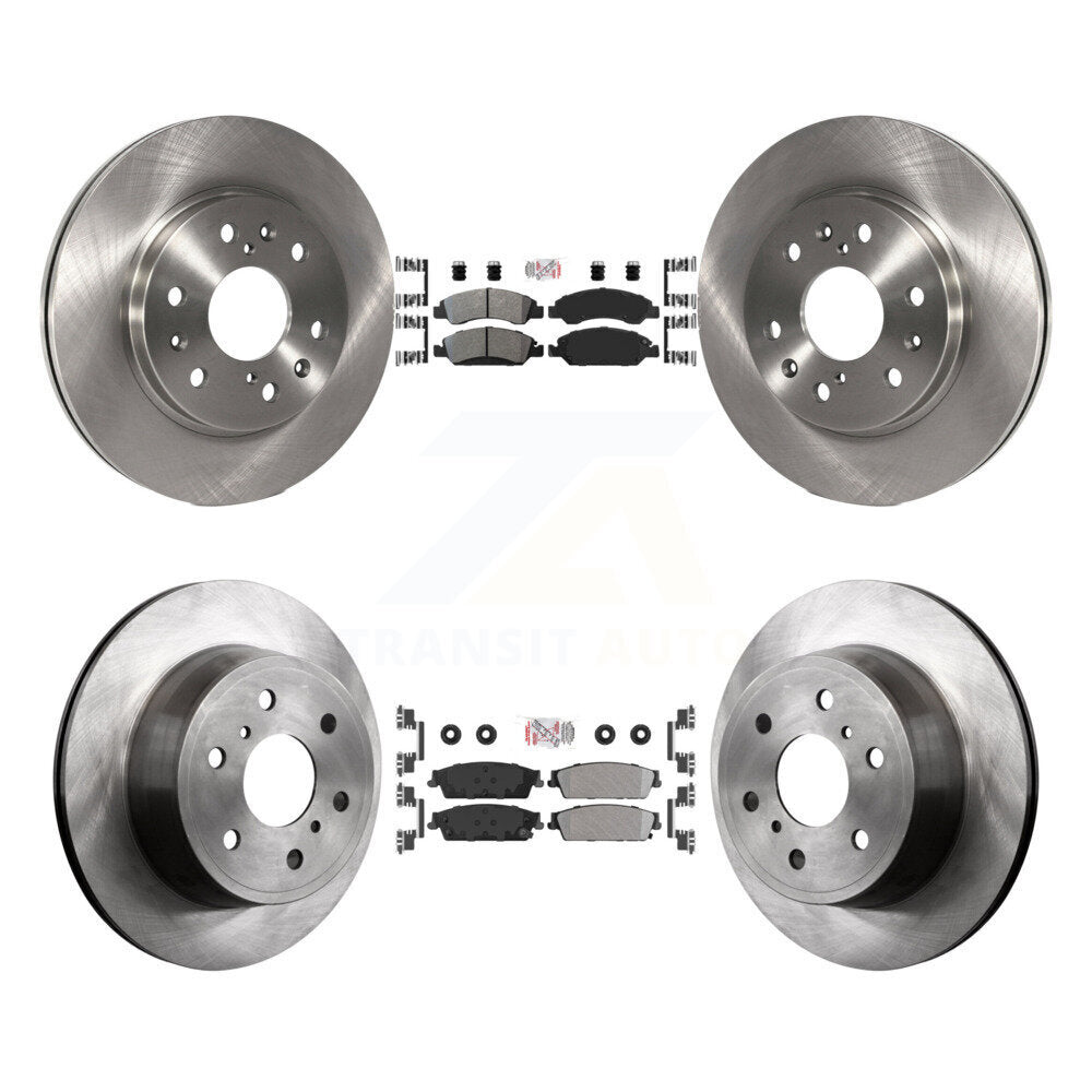 Front Rear Semi-Metallic Pad & Brake Rotor Kit For Chevrolet GMC Sierra 1500 Silverado XL K8A-101899