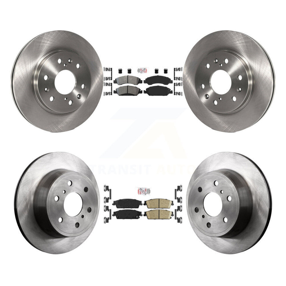 Front Semi-Metallic Rear Ceramic Pad Brake Rotors Kit For Chevrolet GMC Sierra 1500 Tahoe K8A-101900