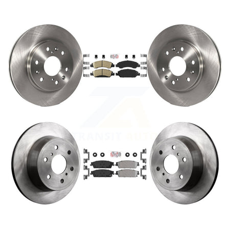 Front Ceramic Rear Semi-Metallic Pad Brake Rotors Kit For Chevrolet GMC Sierra 1500 Tahoe K8A-101901
