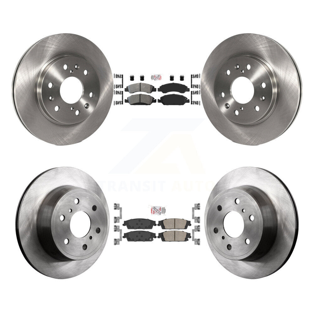 Front Semi-Metallic Rear Ceramic Pad Brake Rotors Kit For GMC Sierra 1500 Chevrolet Tahoe K8A-101905