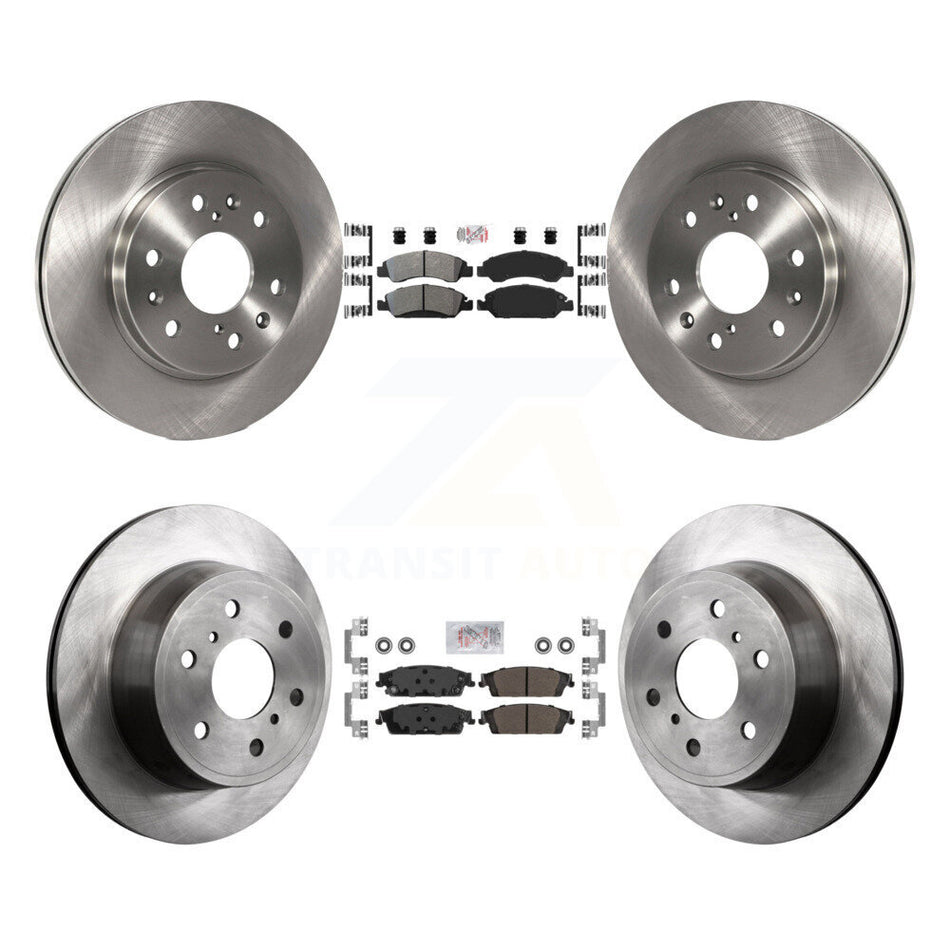 Front Rear Semi-Metallic Pad & Brake Rotor Kit For GMC Sierra 1500 Chevrolet Silverado XL K8A-101906