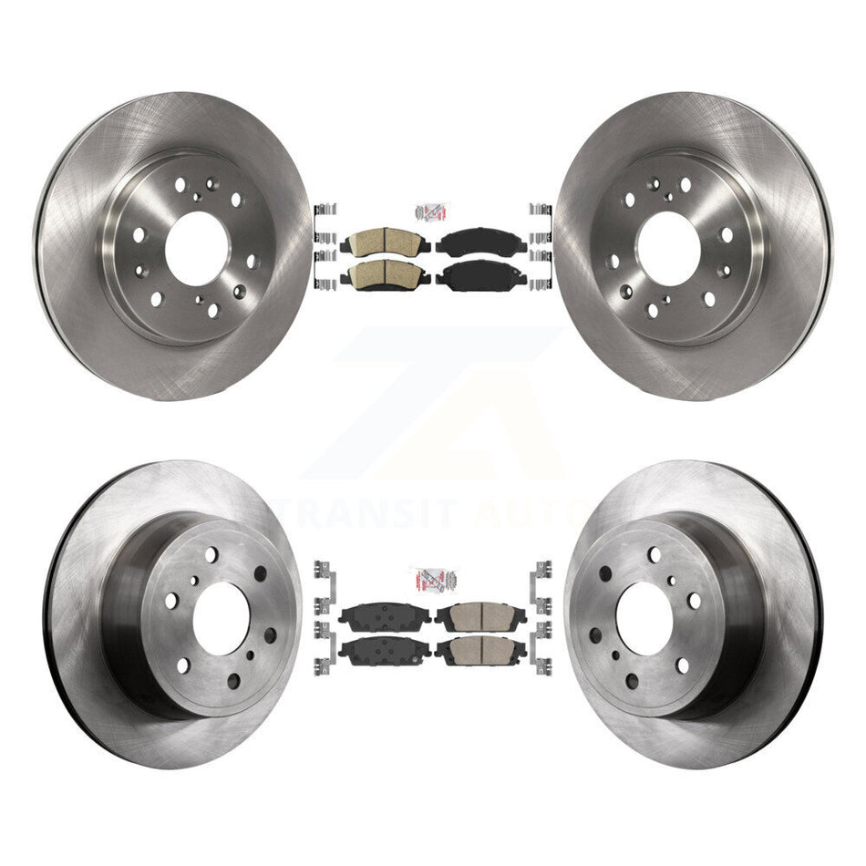 Front Rear Ceramic Pad & Brake Rotor Kit For GMC Sierra 1500 Chevrolet Silverado Tahoe XL K8A-101909