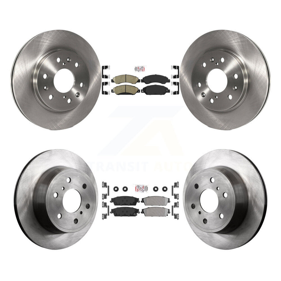Front Ceramic Rear Semi-Metallic Pad Brake Rotor Kit For Chevrolet Avalanche Cadillac GMC K8A-101913