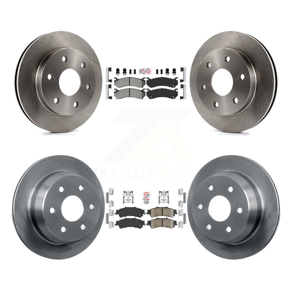 Front Semi-Metallic Rear Ceramic Pad Brake Rotors Kit For Chevrolet GMC Silverado 1500 XL K8A-101919