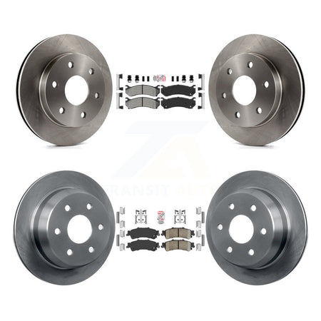 Front Semi-Metallic Rear Ceramic Pad Brake Rotors Kit For Chevrolet GMC Silverado 1500 XL K8A-101919