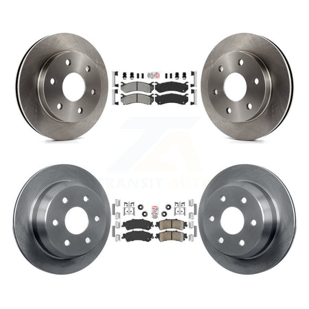 Front Semi-Metallic Rear Ceramic Pad Brake Rotors Kit For Chevrolet GMC Silverado 1500 XL K8A-101920