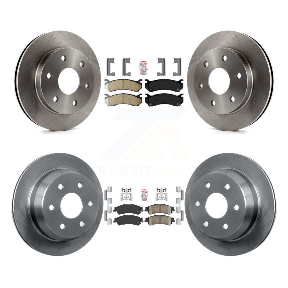 Front Rear Ceramic Pad Brake Rotor Kit For Chevrolet GMC Silverado 1500 Sierra Classic XL K8A-101923