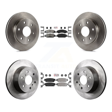 Front Rear Semi-Metallic Pad & Brake Rotors Kit For 2007 GMC Sierra 1500 Disc rear brakes K8A-101925