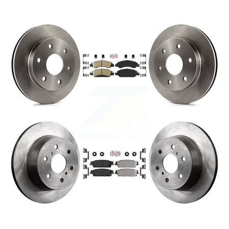 Front Ceramic Rear Semi-Metallic Pad Brake Rotor Kit For GMC Sierra 1500 Disc rear brakes K8A-101927
