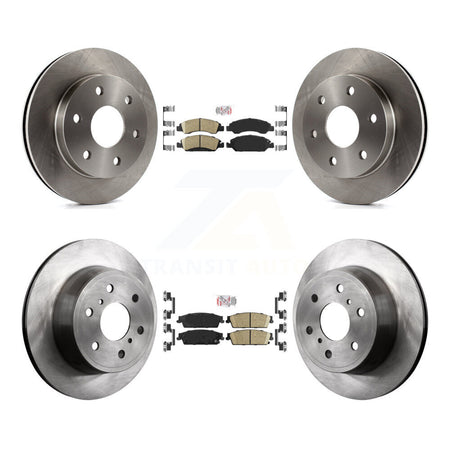 Front Rear Ceramic Pad And Disc Brake Rotor Kit For 2007 GMC Sierra 1500 rear brakes K8A-101930
