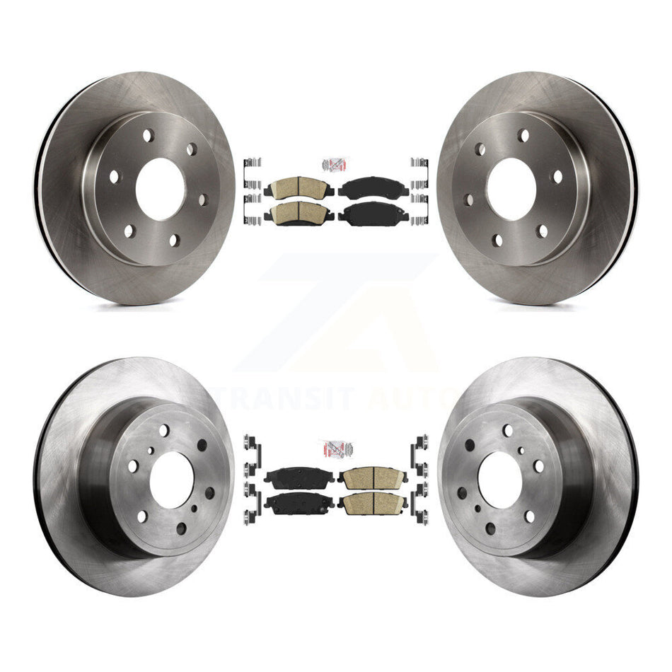 Front Rear Ceramic Pad And Disc Brake Rotor Kit For 2007 GMC Sierra 1500 rear brakes K8A-101930