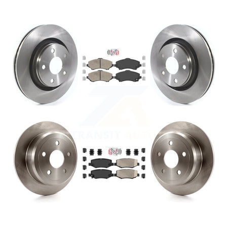 Front Rear Ceramic Pad Brake Rotors Kit For Jeep Wrangler With 332mm Diameter Rotor K8A-101941