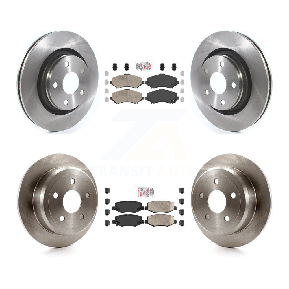 Front Rear Ceramic Pad Brake Rotors Kit For Jeep Wrangler With 332mm Diameter Rotor K8A-101944