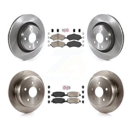 Front Rear Ceramic Pad Brake Rotors Kit For Jeep Wrangler With 332mm Diameter Rotor K8A-101944