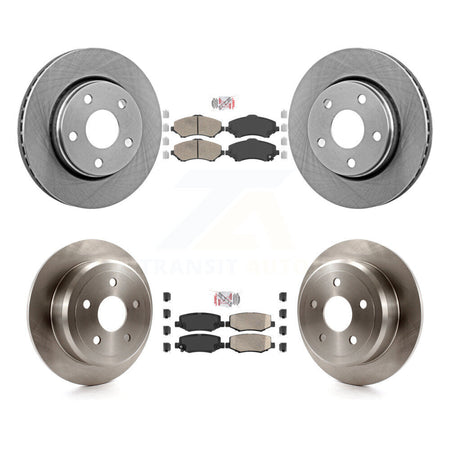 Front Rear Ceramic Pads And Disc Brake Rotors Kit For Jeep Wrangler K8A-101946