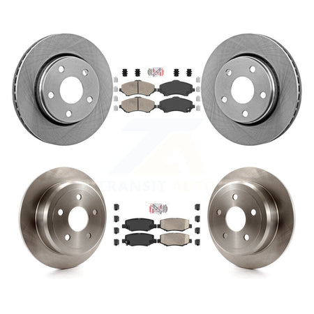 Front Rear Ceramic Pads And Disc Brake Rotors Kit For Jeep Wrangler K8A-101948