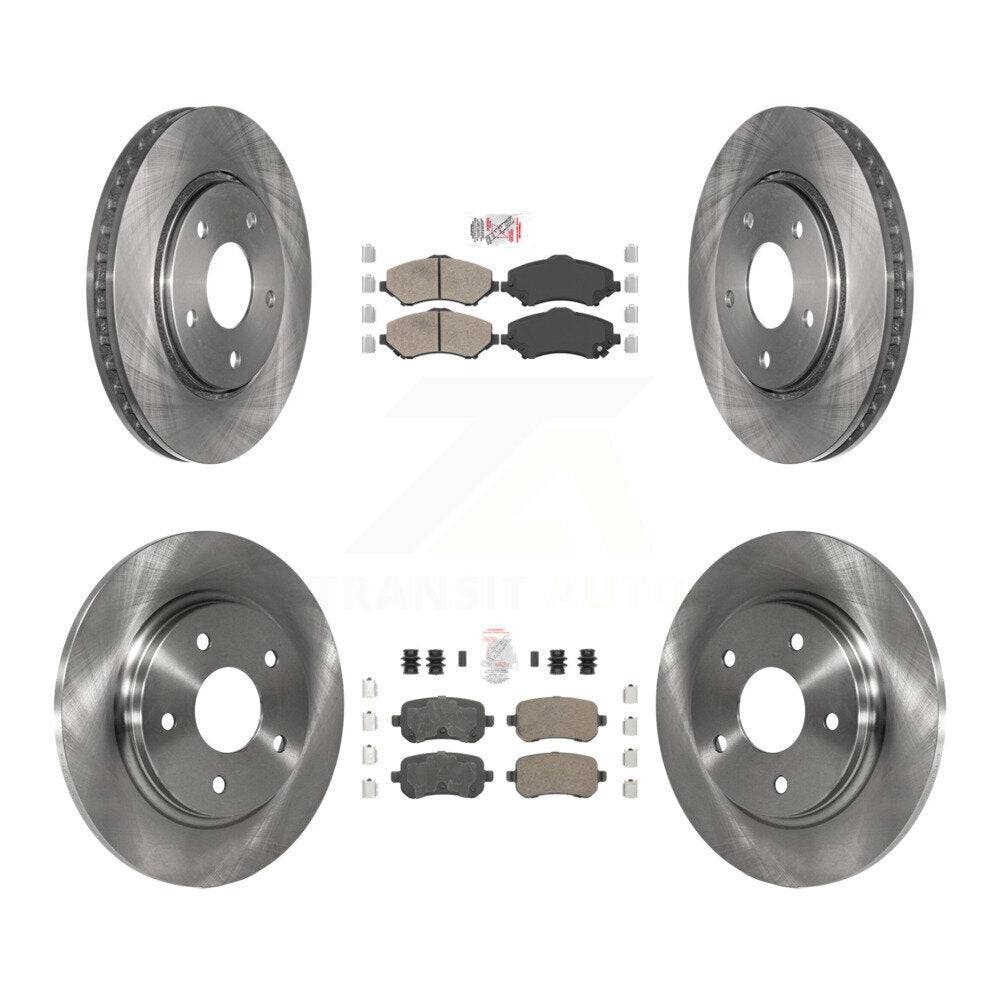 Front Rear Ceramic Pad & Brake Rotors Kit For Dodge Grand Caravan Journey Chrysler Town K8A-101949