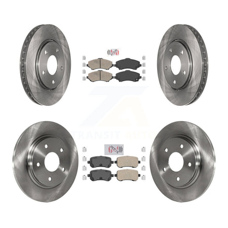 Front Rear Ceramic Pad & Brake Rotors Kit For Dodge Grand Caravan Journey Chrysler Town K8A-101950