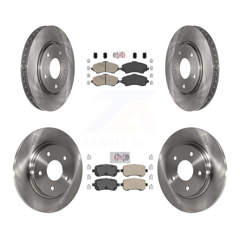 Front Rear Ceramic Pad & Brake Rotors Kit For Dodge Grand Caravan Journey Chrysler Town K8A-101952