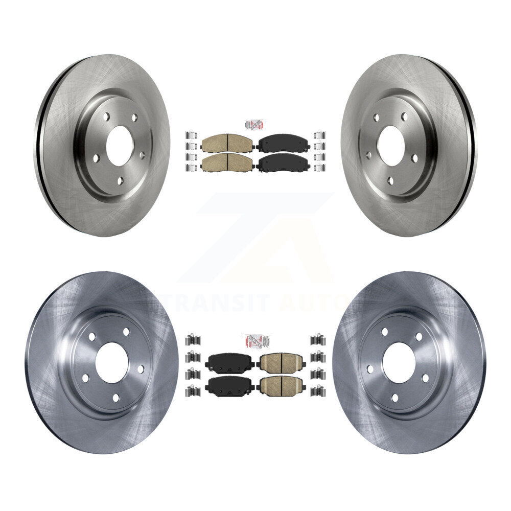 Front Rear Ceramic Pad & Brake Rotors Kit For Dodge Grand Caravan Journey Chrysler Town K8A-101958