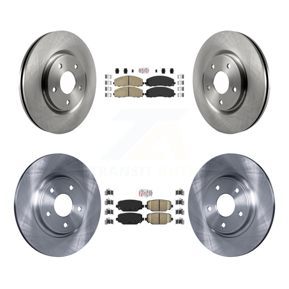 Front Rear Ceramic Pad & Brake Rotors Kit For Dodge Grand Caravan Journey Chrysler Town K8A-101960