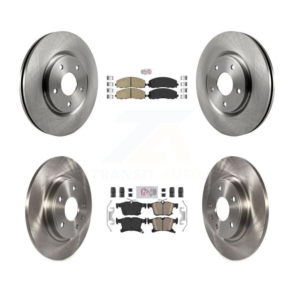 Front Rear Ceramic Pad & Disc Brake Rotor Kit For Chrysler Pacifica Grand Caravan Voyager K8A-101962