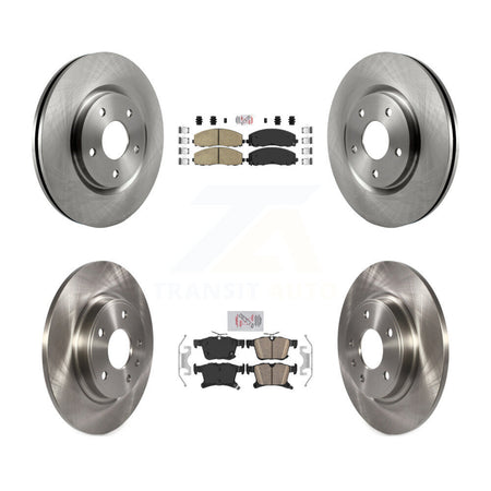 Front Rear Ceramic Pad & Disc Brake Rotor Kit For Chrysler Pacifica Grand Caravan Voyager K8A-101963