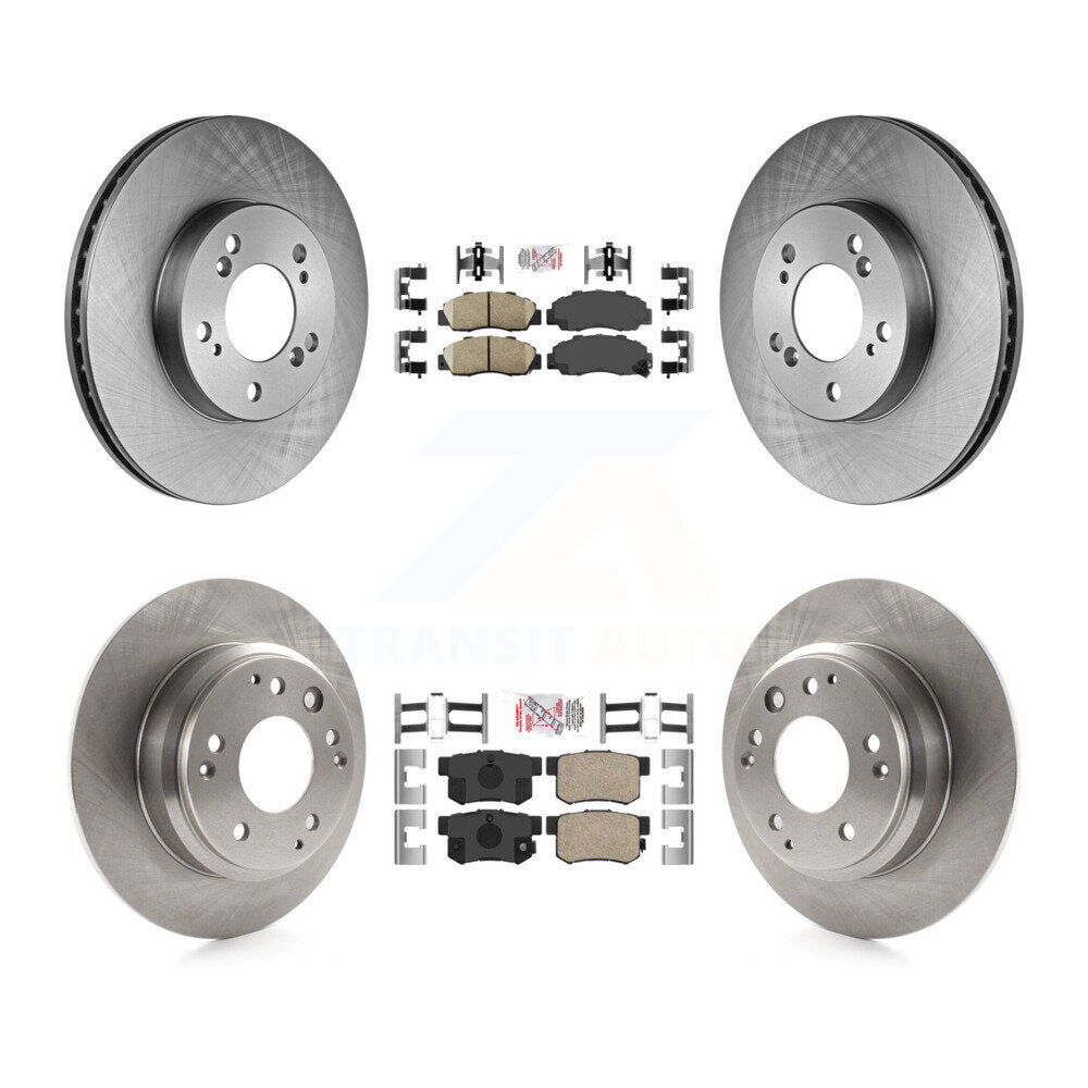 Front Rear Ceramic Pad Disc Brake Rotor Kit For Honda Odyssey Acura Legend RL Isuzu Oasis K8A-101965