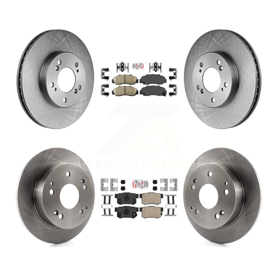 Front Rear Ceramic Pads And Disc Brake Rotors Kit For 1997-2001 Acura Integra Type R K8A-101968