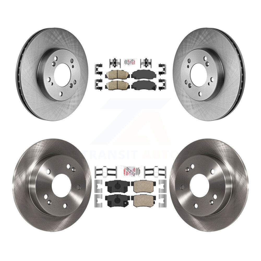 Front Rear Ceramic Pads And Disc Brake Rotors Kit For 1997-2001 Honda Prelude K8A-101969