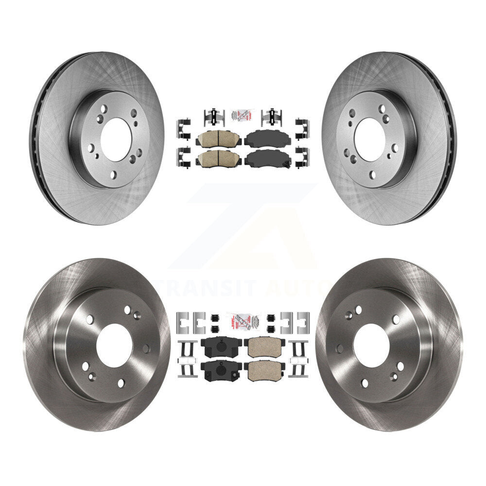 Front Rear Ceramic Pads And Disc Brake Rotors Kit For 1997-2001 Honda Prelude K8A-101970