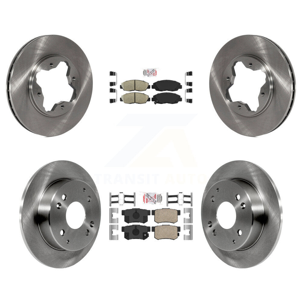 Front Rear Ceramic Pads And Disc Brake Rotors Kit For Honda Accord Acura CL K8A-101972
