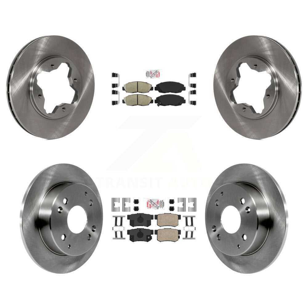 Front Rear Ceramic Pads And Disc Brake Rotors Kit For Honda Accord Acura CL K8A-101973