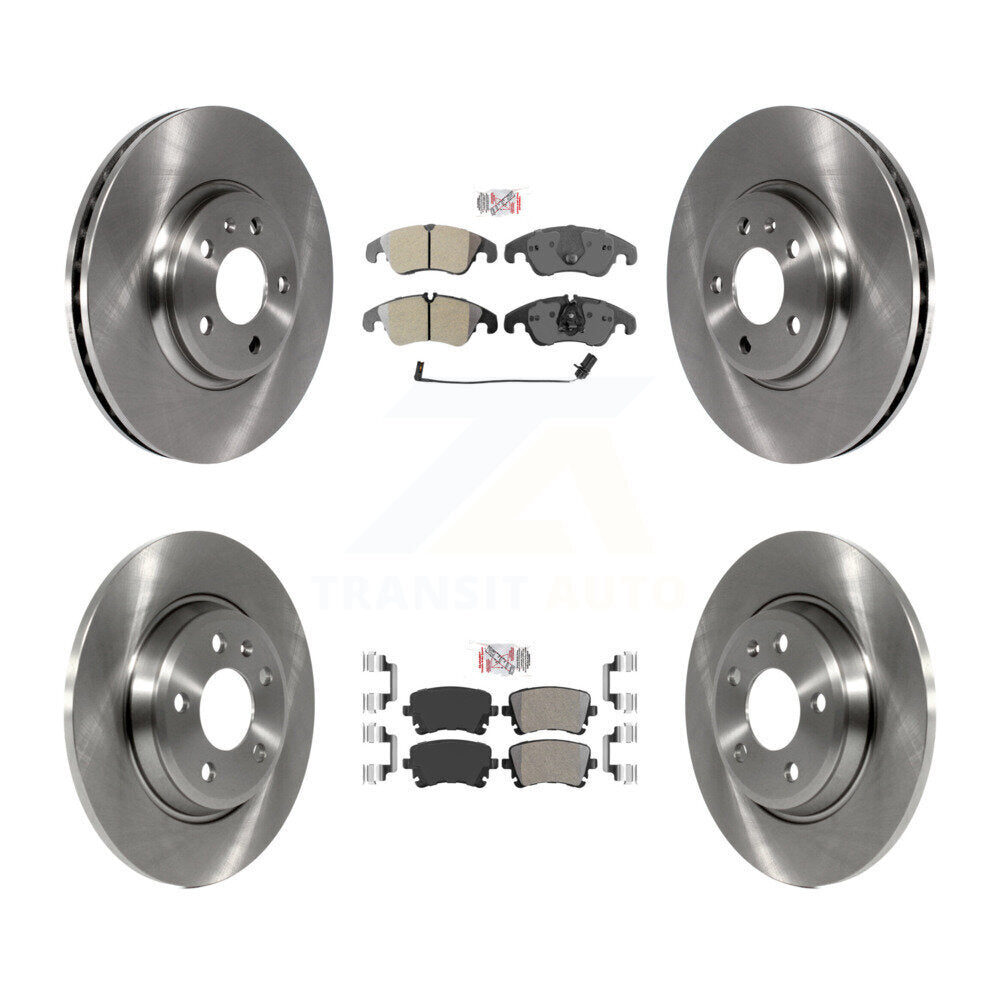 Front Rear Semi-Metallic Pads And Disc Brake Rotors Kit For 2013 Audi A4 allroad K8A-101984