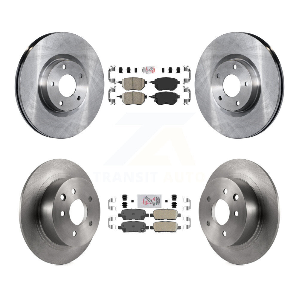 Front Rear Ceramic Pads And Disc Brake Rotors Kit For Nissan Altima Maxima K8A-101998