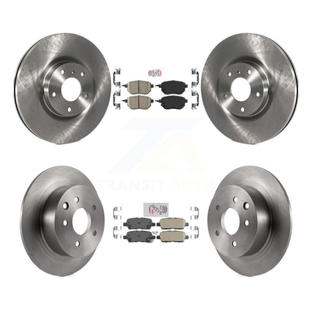 Front Rear Ceramic Pads And Disc Brake Rotors Kit For Nissan Altima Maxima K8A-102003