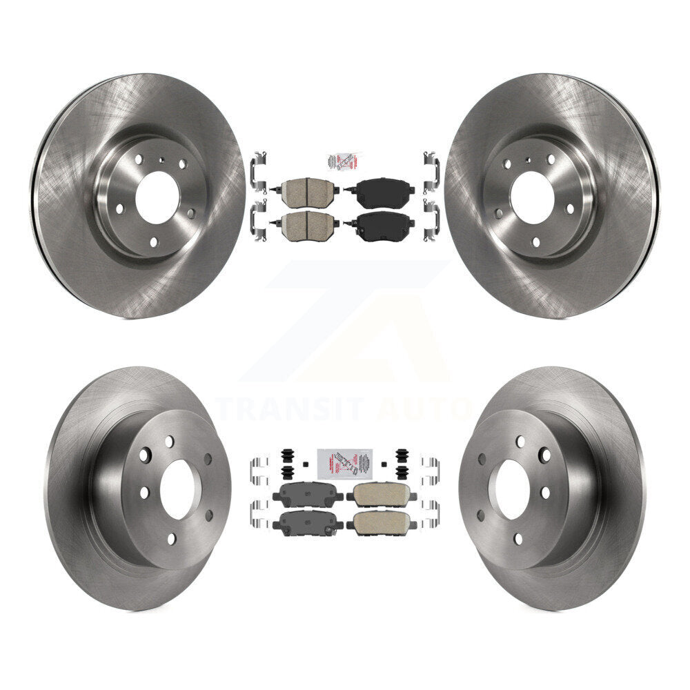Front Rear Ceramic Pads And Disc Brake Rotors Kit For Nissan Altima Maxima K8A-102004